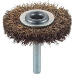 Wheel Brush with Shaft (for Motorized Use/Shaft Diameter 6 mm/Round Shaft Type) (Gold Plated)