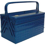 Tool Box - 3-Level Storage, Steel, Blue, GT