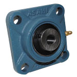 Flange Mount Bearing Units - Four-Bolt Square Flange, Cylindrical Bore with Set Screw, UCF Series