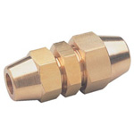 Straight Connector - Expander/Reducer, Flare Tube Fitting, Brass, Double, FE Series