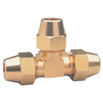 Tees - Flare Tube Fitting, Brass, FT Series