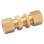 Unions - Compression Tube Fitting with Lock Nuts, Brass, RW Series