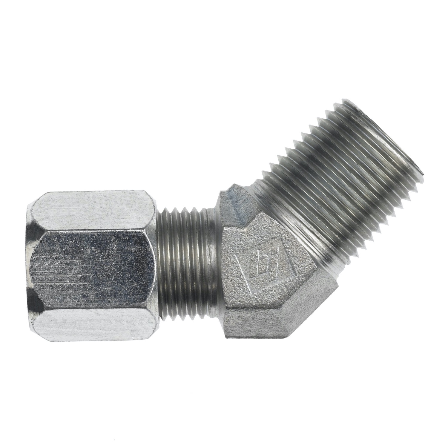 Hydraulic Hose Adapters - Elbow 45° Fitting, Flareless, Biting Type, C2503 Series