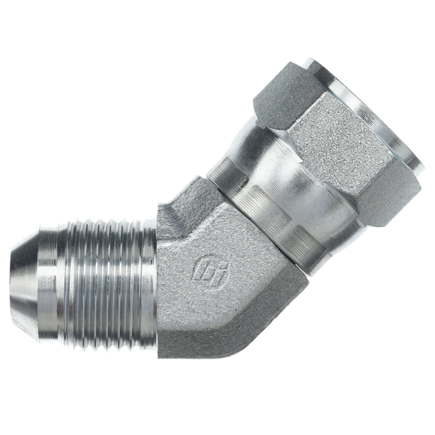 Hydraulic Hose Adapters - Elbow 45° Fitting, JIC 37° Flare to JIC 37° Flare, 6502 Series