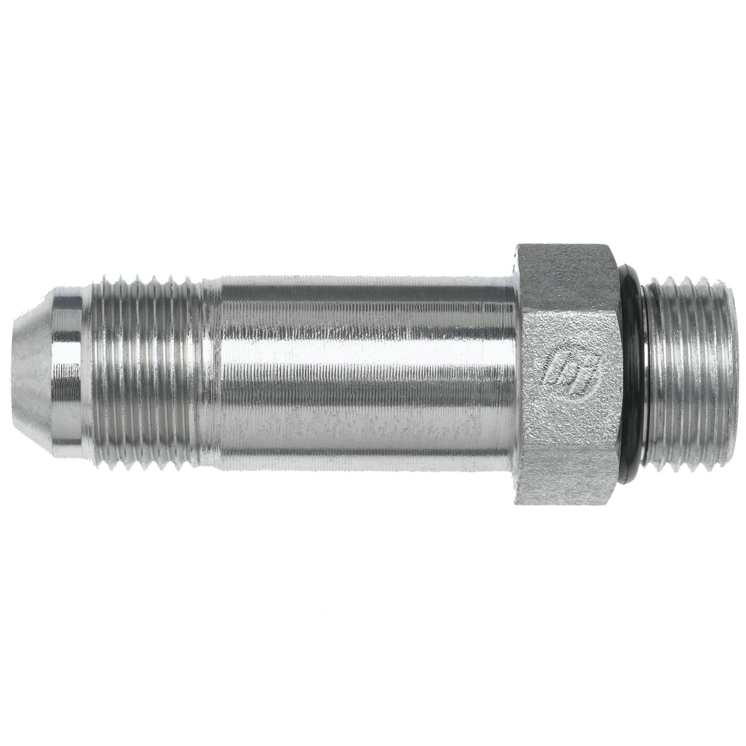 Hydraulic Hose Adapters - Straight Long Fitting, O-Ring Boss to JIC 37° Flare, 6400-L-0 Series
