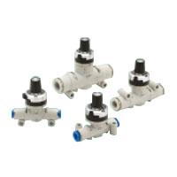 Throttle Valves - Inline, with Indicator and Adjustment Dial, Meter Out/In, DVL-N Series