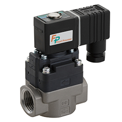 Compact Pilot Type Water-Use Solenoid Valve for Food Manufacturing Processes FWD-FP2 Series
