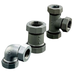 Unions - Steel Pipe Fitting, Epoxy Resin Coated or Zinc Plated, Female NPT
