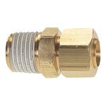 Straight Connector - Brass Compression Tube Fitting, Male NPT, YPN Series