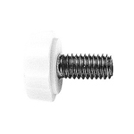 Knobs - With straight knurling, small grip, cylindrical geometry.