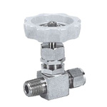 for Stainless Steel, SUS316  VHP Needle Stop Valve, Half Type VHP-03-3