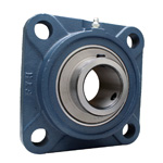 Flange Mount Bearing Units - Four-Bolt Square Flange, Cast Iron, with Spigot Joint, UCFS Series