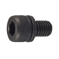 Hex Socket Cap Bolt with External Tooth Washer - Steel, Black Oxide, M3 - M12