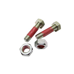 Hex Bolt - LOCTITE "Precoat" 204 with 10 mm Coating Below Head, Stainless Steel, M4, Coarse