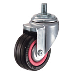 Wheels - Rubber or urethane, threaded stud mount 420MA/415MA series (Light load). 4201MA-RB125