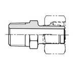 Straight Connector - Adapter, Bite Fitting, Male BSPT, KHA Series