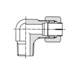 90° Elbows - High-Pressure, Bite Fitting, Male BSPT, KLN Series KLN06-010E