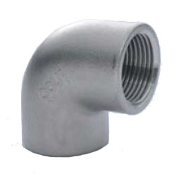 90 Degree Elbow Pipe Fitting - Female/Female, Stainless Steel - 304LL Series