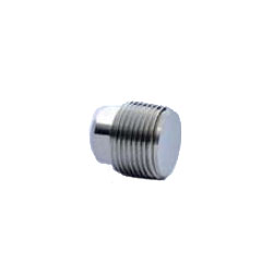 Square Plug Pipe Fitting - Male, Stainless Steel - 304P Series