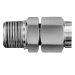 Connector - Straight, Compression Fittings, 316SS, N Series N-12X10-PT3/8-SUS