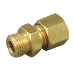 Straight Connector - Brass, Compression Fitting, Male BSPP, RGM Series