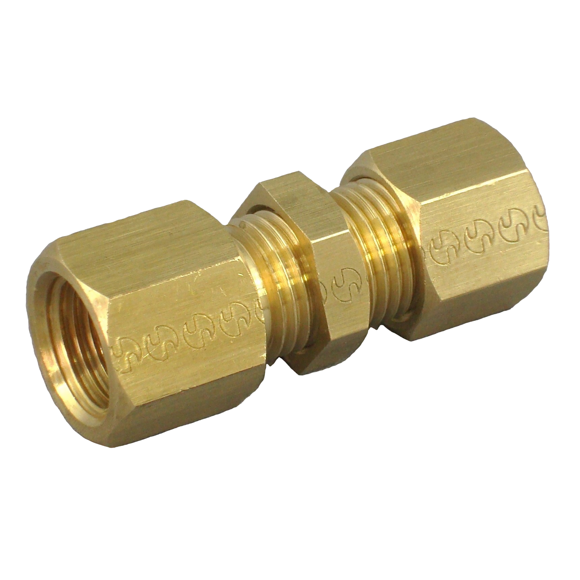 Straight Connector - Bulkhead, Brass, Compression Ring Fitting, Female BSPT, RFB Series