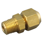 Straight Connector - Brass, Flare Fitting, Male BSPT, FMC Series