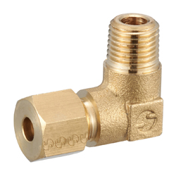 90° Elbows - Brass, Compression Fitting, Male BSPT, RML Series