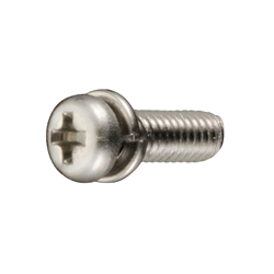Pan Head Screw with Various Washer Options - Stainless Steel, M2 - M2.6, Phillips