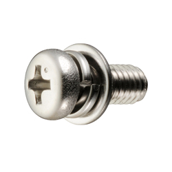 Pan Head Screw with Various Washer Options - Stainless Steel, M3 - M8, Phillips