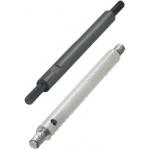 Precision Linear Shafts - Both ends threaded, undercut, wrench flat / cross.