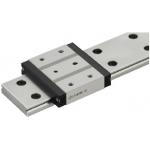 Miniature Linear Guides - Wide track, standard block with dowel bolt holes.