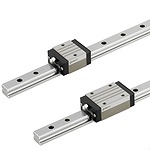 Linear Guides - Heavy Load, Dowel Holes in Rail, 2 Blocks, Regular ...