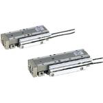 Pneumatically driven linear guides