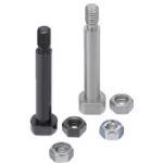 Pivot Pins - Precision, flanged and externally threaded on one end.