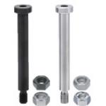 Pivot Pins - Precision, with flange and internal hexagonal slot for allen key and threaded at one end.