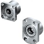 Bearings with Housing - Double bearing, with retaining rings, standard length.
