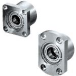 Bearings with Housing - Double bearing, with retaining rings, configurable length.