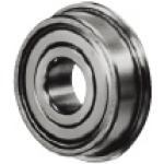 Deep Groove Ball Bearings - Small, with flange, and double-sealed.