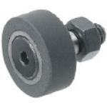 Cam Followers - With urethane roller, crowned or flat, hexagonal wrench fastening.