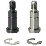Bearing Shaft Screws - with Retaining Ring Groove, Stepped