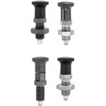 Indexing Plungers - Knob type, selectable tip, metric fine thread.
