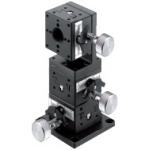 Manual XYZ-Axis Stages - Dovetail Groove, Rack and Pinion, Rapid Positioning, XYZFG