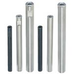 Circular Posts - Both ends threaded, with flat surfaces for wrench, configurable length.
