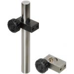 Single Hole Strut Clamps - Turning Prevention Set Knob, Side Tapped