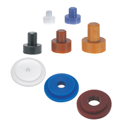 Resin Washers - Flange type, configurable diameters and length.