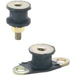Rubber Vibration Isolators - One End Tapped, One End Stopper Plate
