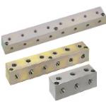 Manifold Blocks - Hydraulic, Outlets 3 Sides, No Inlets, Configurable Mounting Holes