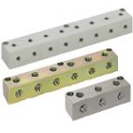 Terminal Blocks - Hydraulic, Outlets 2 Sides, No Inlets, Configurable Mounting Holes
