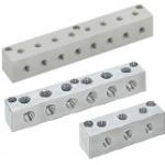 Terminal Blocks - Pneumatic, Outlets 2 Sides, No Inlets, Configurable Mounting Holes